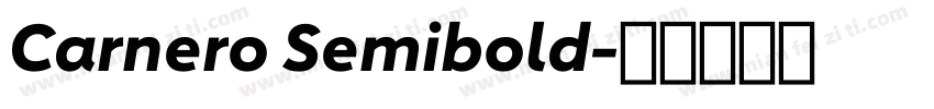 Carnero Semibold字体转换